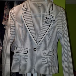 White house black market size 0 Blazer striped jacket